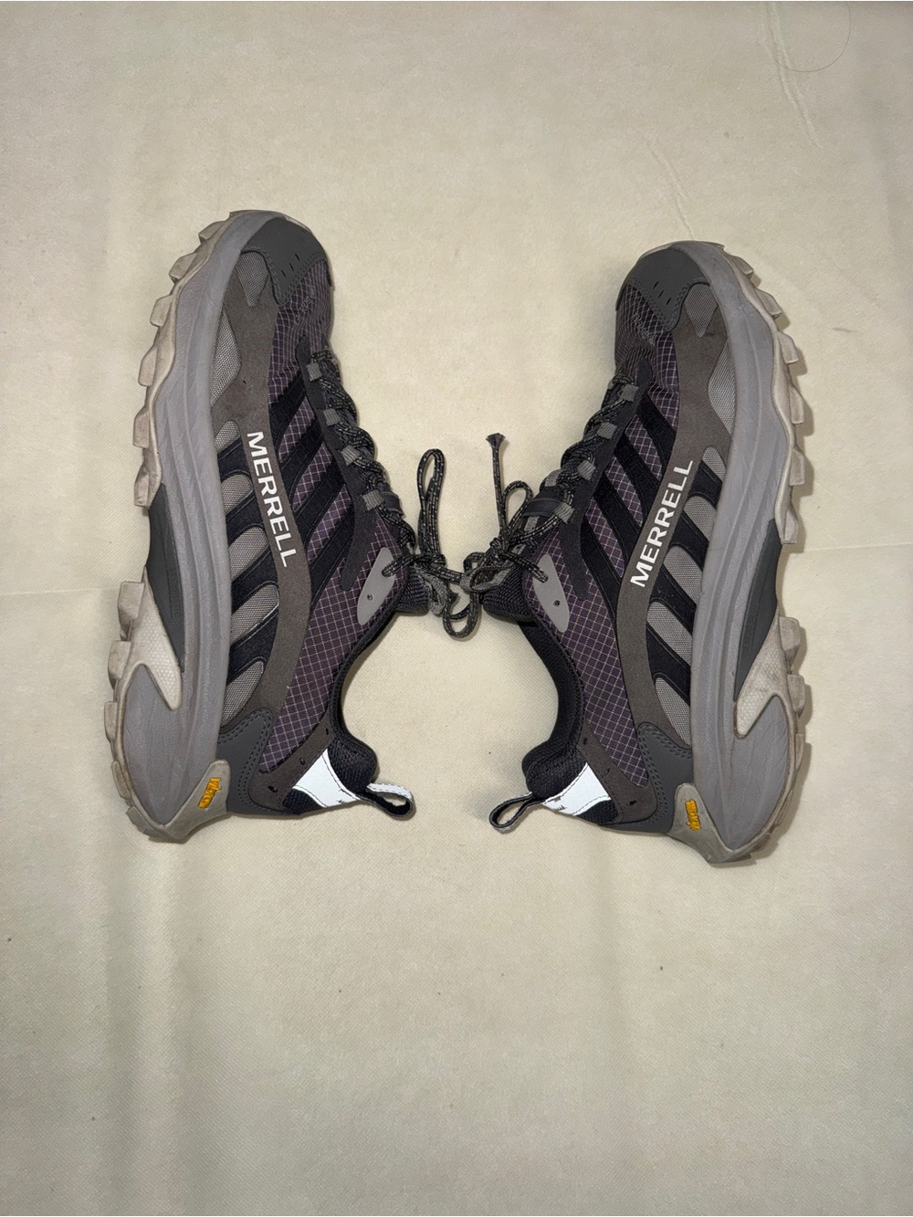 Merrell Men's Gray and Black Trail Running Shoes
